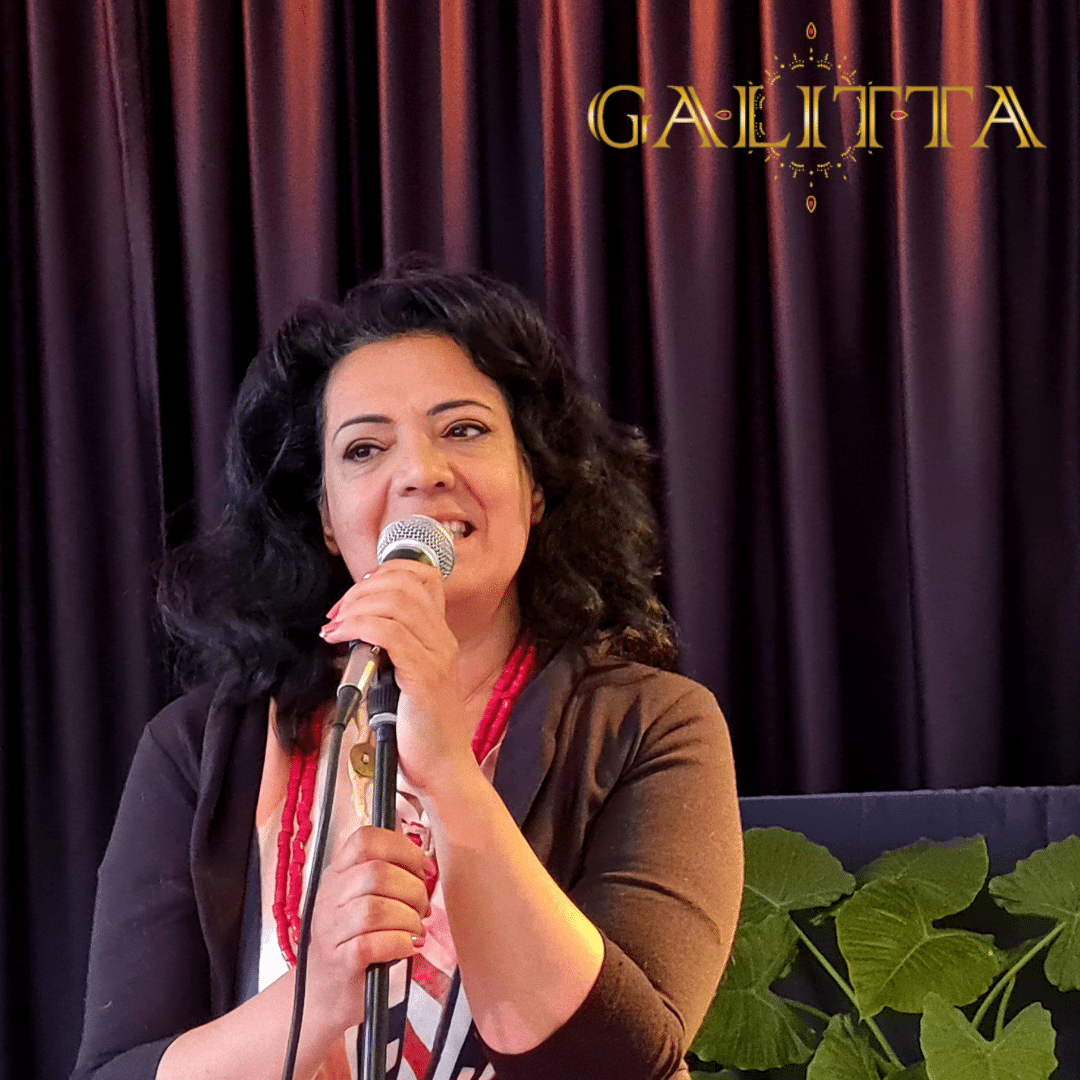 Galitta's speaking telling stories