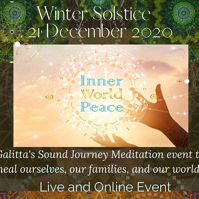21 Dec 2020 Inner World peace Healing with Galitta